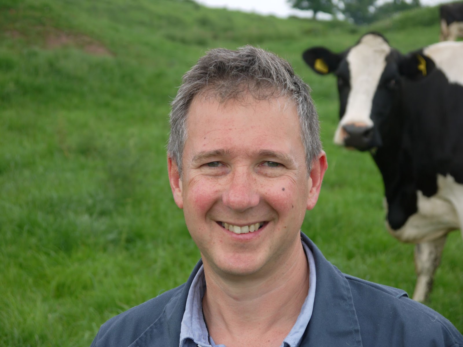 Owen Atkinson in a field from Dairy Veterinary Consultancy